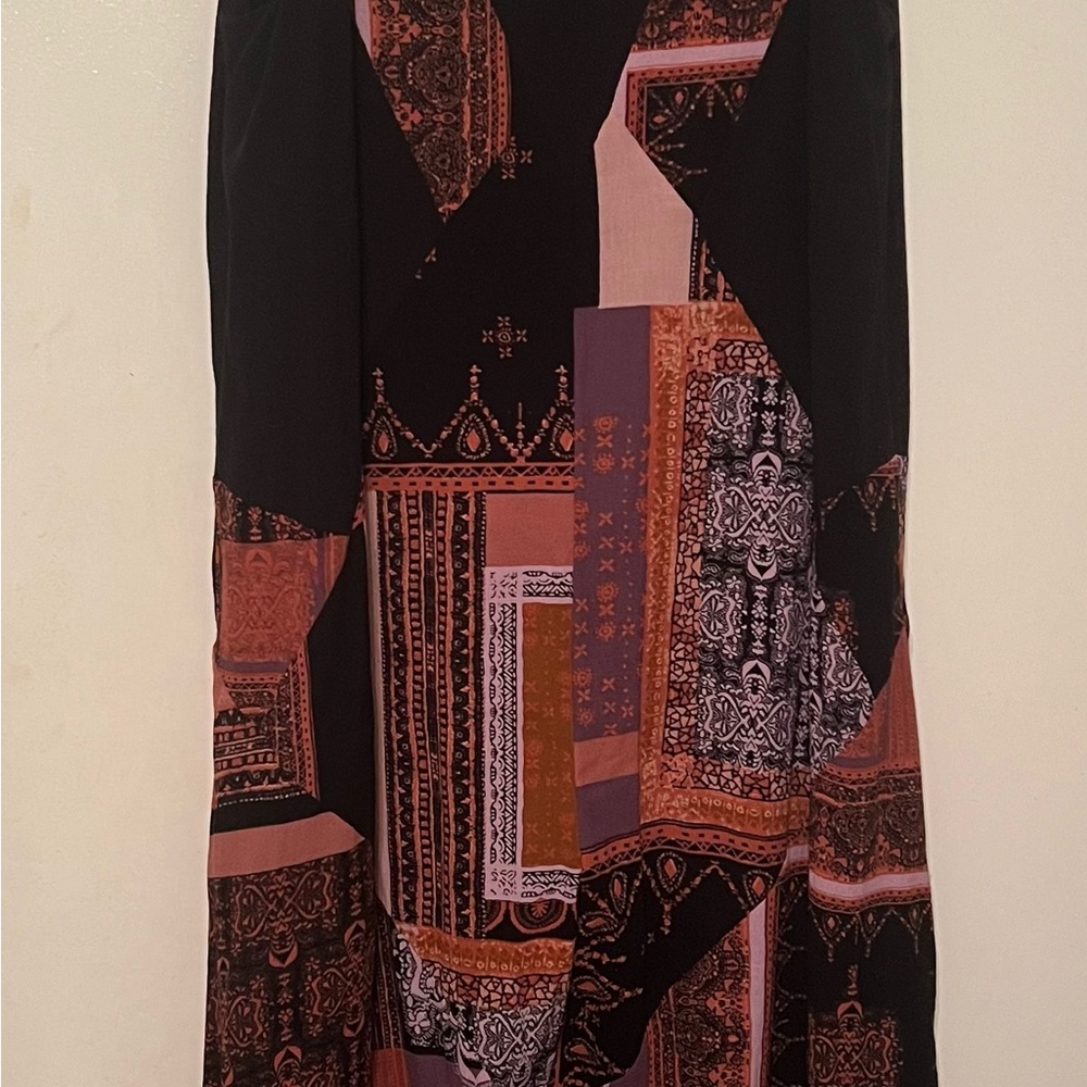Free People Patchwork jumpsuit wide leg
